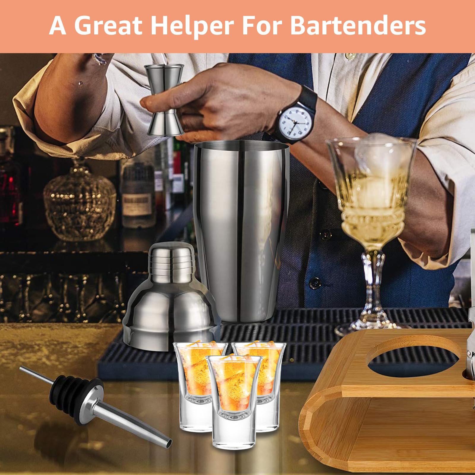 Set de 24 verre shooter 3cl, shooter verre en verre, verres à shot avec fond épais et bec verseur pour vin, pour fêtes, club, bar, boissons, lavable au lave-vaisselle
