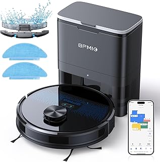Robot Vacuum with 2.5L Self Empty Station, 60 Days Hands Free Cleaning, 4000 Pa, 3-in-1 Robot Vacuums and Mop, LiDAR Navig...