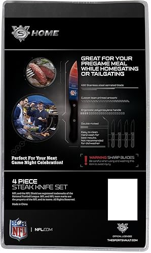 Miniatura 2 de sportsvault Cuchillos para carne unisex para adultos de la NFL