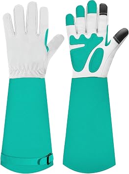 Gardening Gloves for Women Men, Long Thorn Proof Rose Pruning Glove
