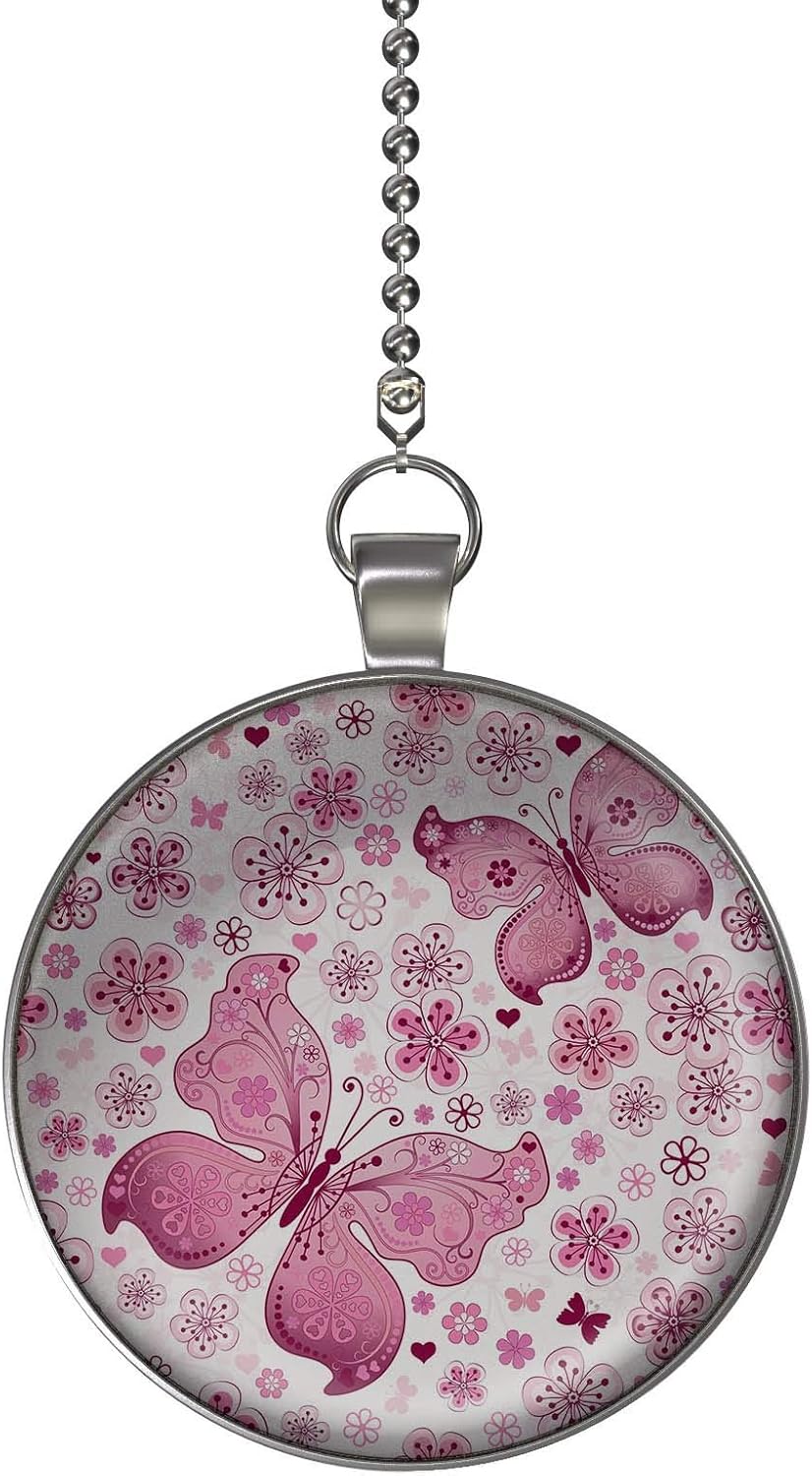 Butterfly Spring Ceiling Fan/Light Pull Pendant with Chain