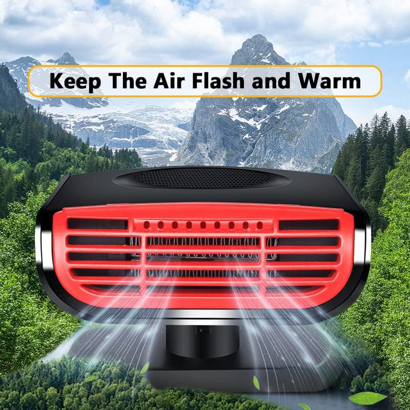 Miniatura 3 de Calentador de coche portátil, 2024 nueva actualización de 12 V, 150 W, calentamiento rápido, descongelador, descongelador, encendedor de cigarrillos