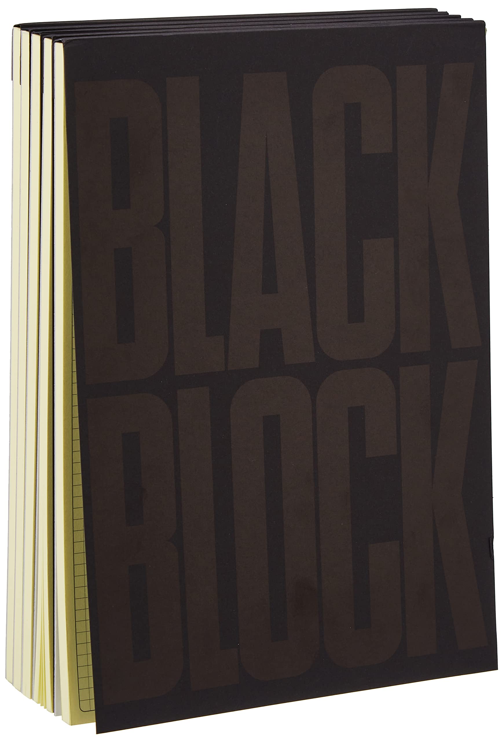 Exacompta - Carnet black block 29,7x21cm, paquete de 5 unidades