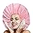 Extra Large Shower Cap 2 PCS Waterproof Shower Caps for Women, Super Jumbo Shower Cap, Reusable Super Large Bath Caps Hair Cap for Long Thick Curly Hair, Locs, Twist Braids - Black + Pink