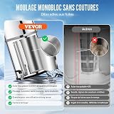 VEVOR Système de Filtration d'Eau par Gravité 7,5 L, Filtre à Eau par Gravité Réduction du Plomb et jusqu'à 99% du Chlore, Inox 304, avec 2 Filtres à Charbon Actif, 2 Filtres de Défluoration, Robinet - 3