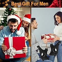 Vista 5 de Biuonk LED Flashlight Gloves, Christmas Stocking Stuffers Gifts for Men, White Elephant Gifts for Adults Men
