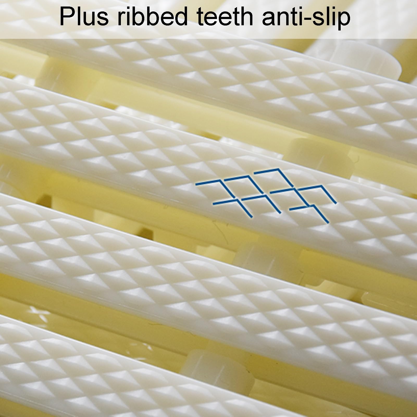 Griglia di Scarico Rimovibile per Piscina - Copertura di Troppo Pieno in plastica Beige da 30 cm, Confezione da 4 Strisce di drenaggio per griglia a Bordo Piscina, grigli