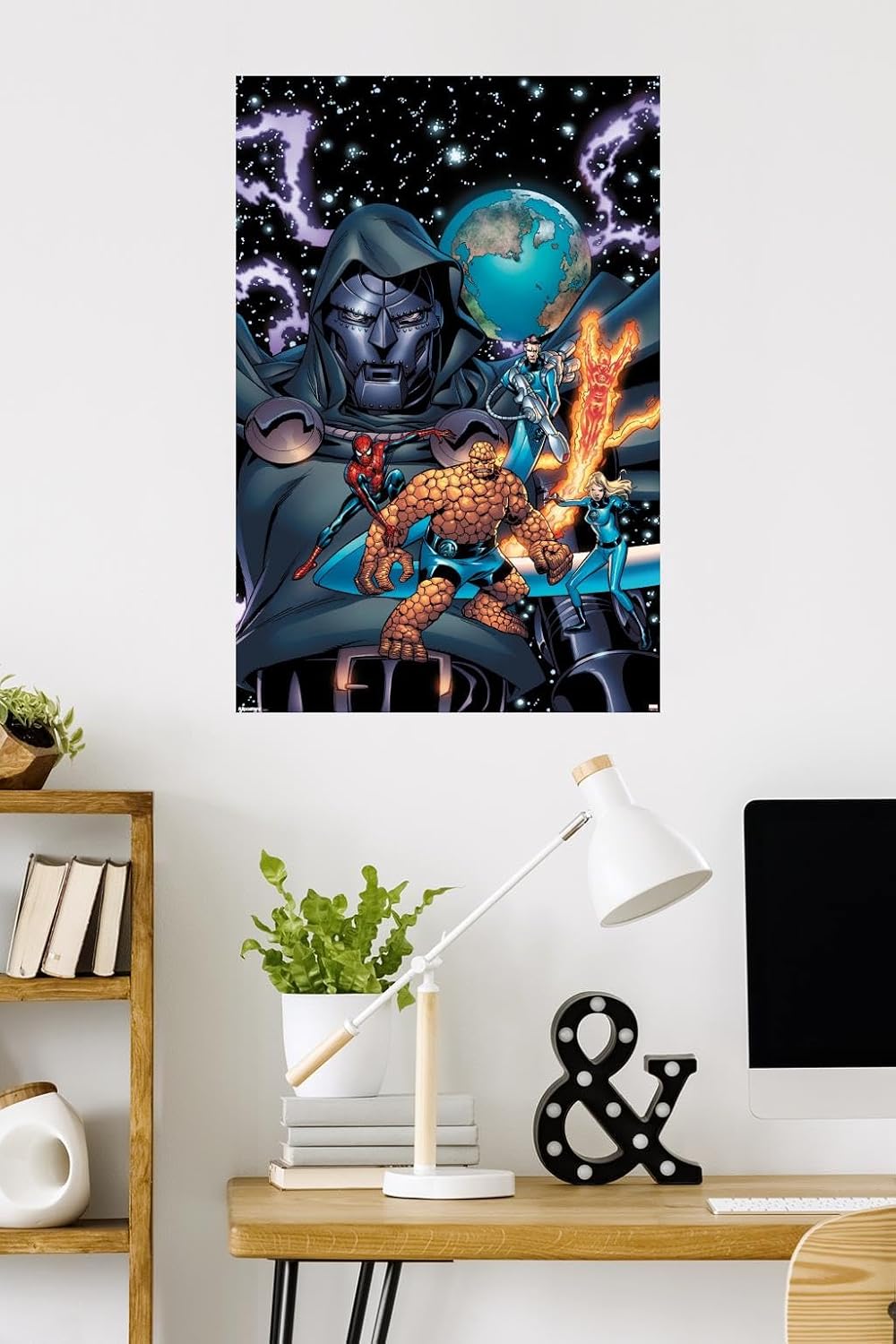Marvel Publishing: Fantastic Four - Spider-Man And The Fantastic Four #3 Wall Poster, 34L" x 22.4W", Premium Unframed Version