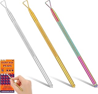 3 Pcs Lottery Ticket Scratcher Tool, Metal Scratch Off Tool Lottery Scratcher Tool Lottery Ticket Holders Multi-Use Lotto Scratcher Tool Save Arthritic Hands for Lottery Ticket Stickers Labels