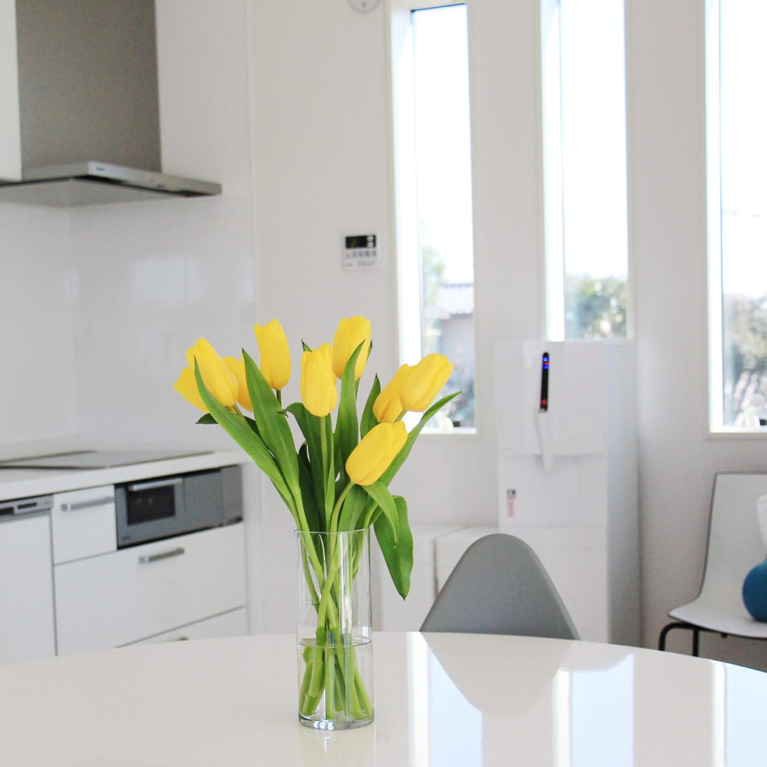 フラワーベース シンプルフラワーベース クリア ガラス Mirage Style 人気商品 モダン 花瓶 お洒落 おしゃれ 花瓶 オンライン通販