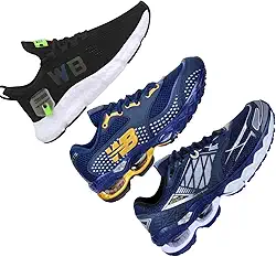 Kit 3 Tenis WB Original Esportivo Amortecedor Knit Resistente Perfomance