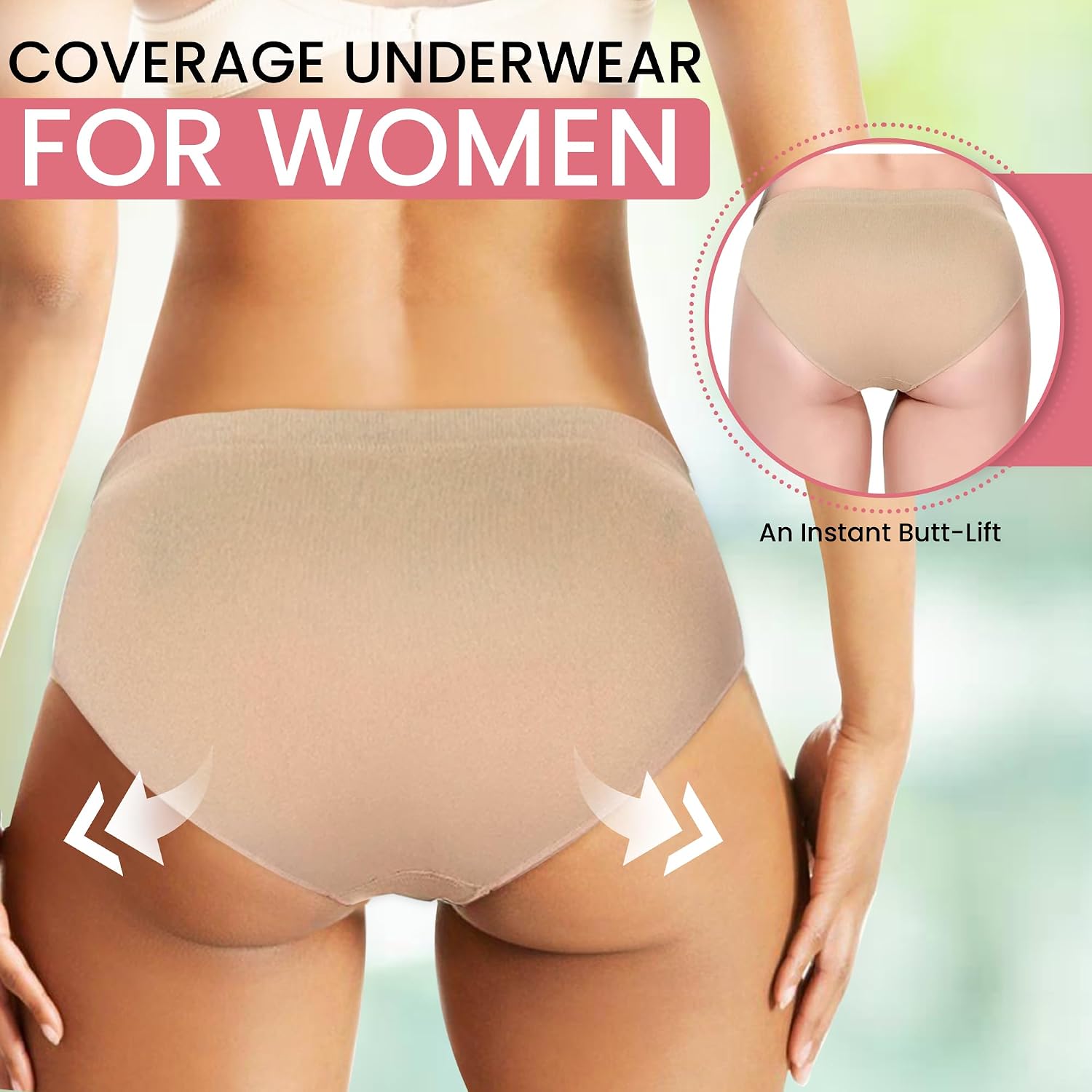 Premium Dance Briefs for Girls and Women - Mid-Waist Ballet Underwear - Performance Briefs for Youth and Adults