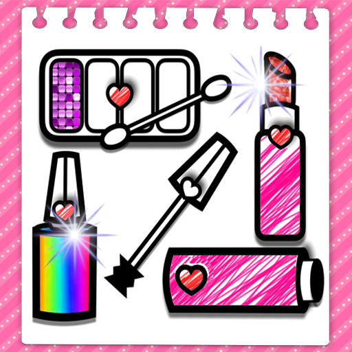 Glitter Fashion Beauty and makeup Coloring Book For Kids