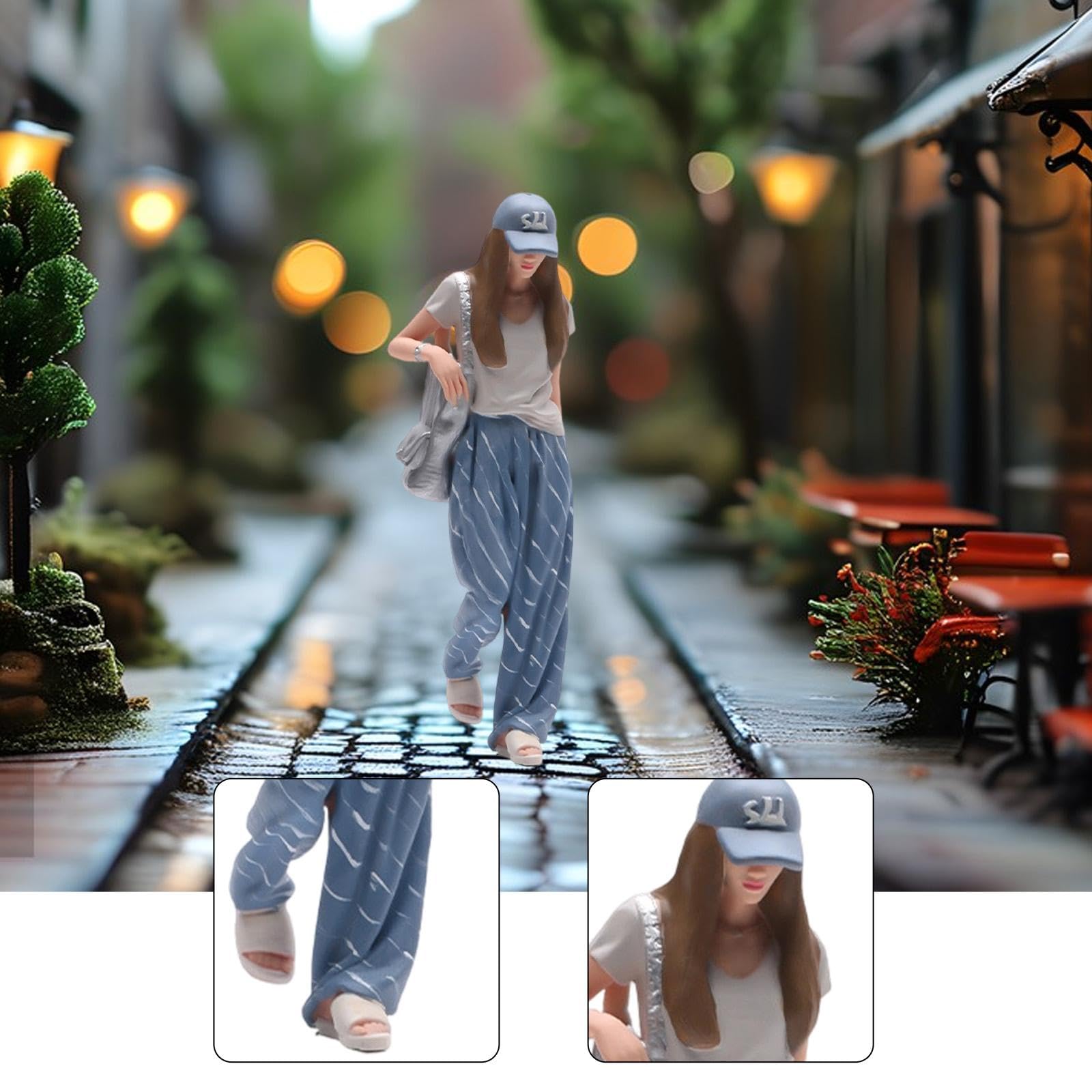 Colcolo Modello di 1:18, Personaggio per Diorama, da Collezione per Giochi di Ruolo, Piccolo Modello Umano per Miniatura,