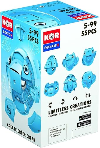 Miniatura 2 de Geomag STEM KOR Color Stacking Toy, Blue
