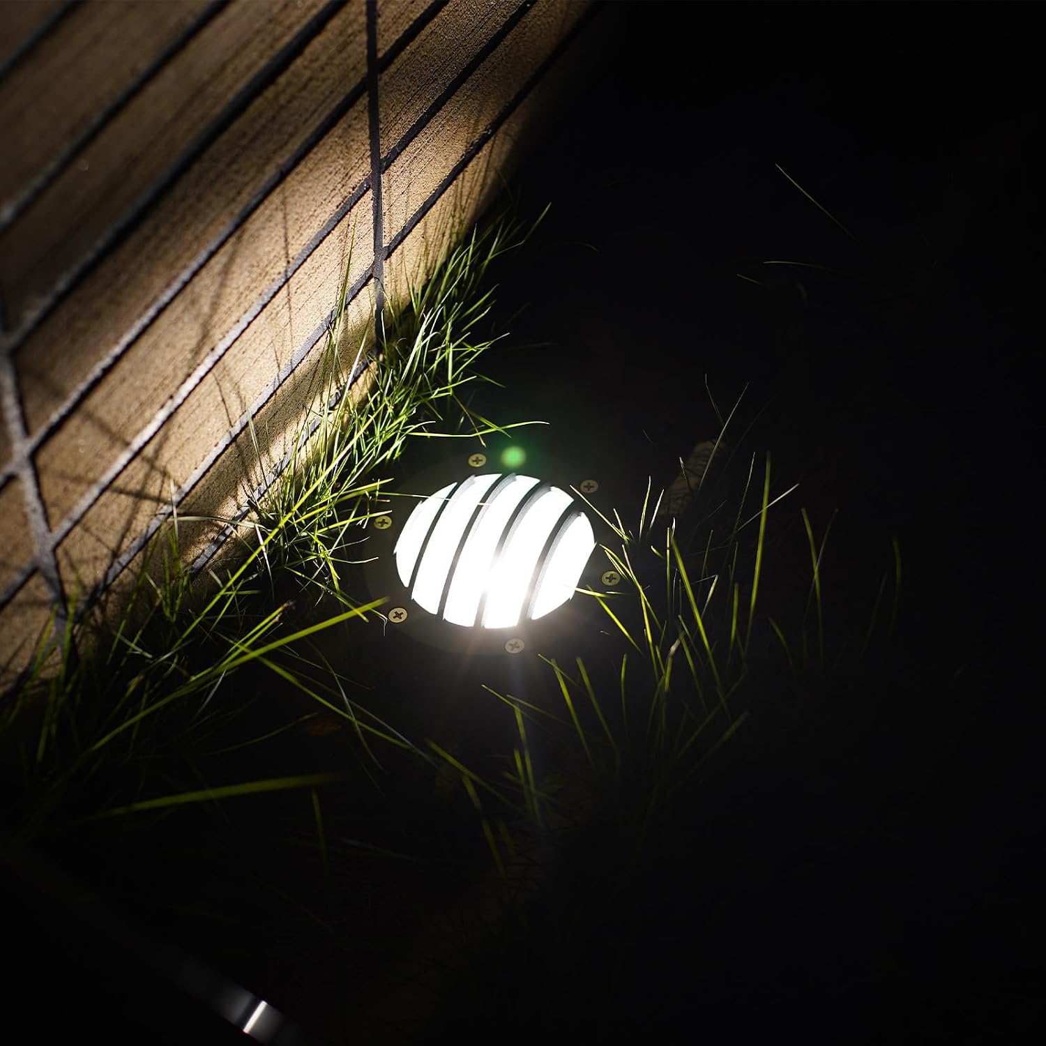 Low Voltage In Ground Lights 2PK 4W LED Well Lights 12V AC Outdoor Landscape Lighting Black Finish Tree Light Up Light 200 Lumens 2800K with Connector for Wall Garden