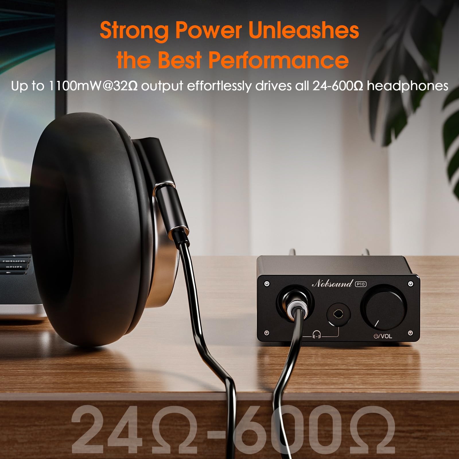 Nobsound P10 Mini Kopfhörerverstärker: HiFi Audio Stereo Verstärker für 24-600Ω Kopfhörer
