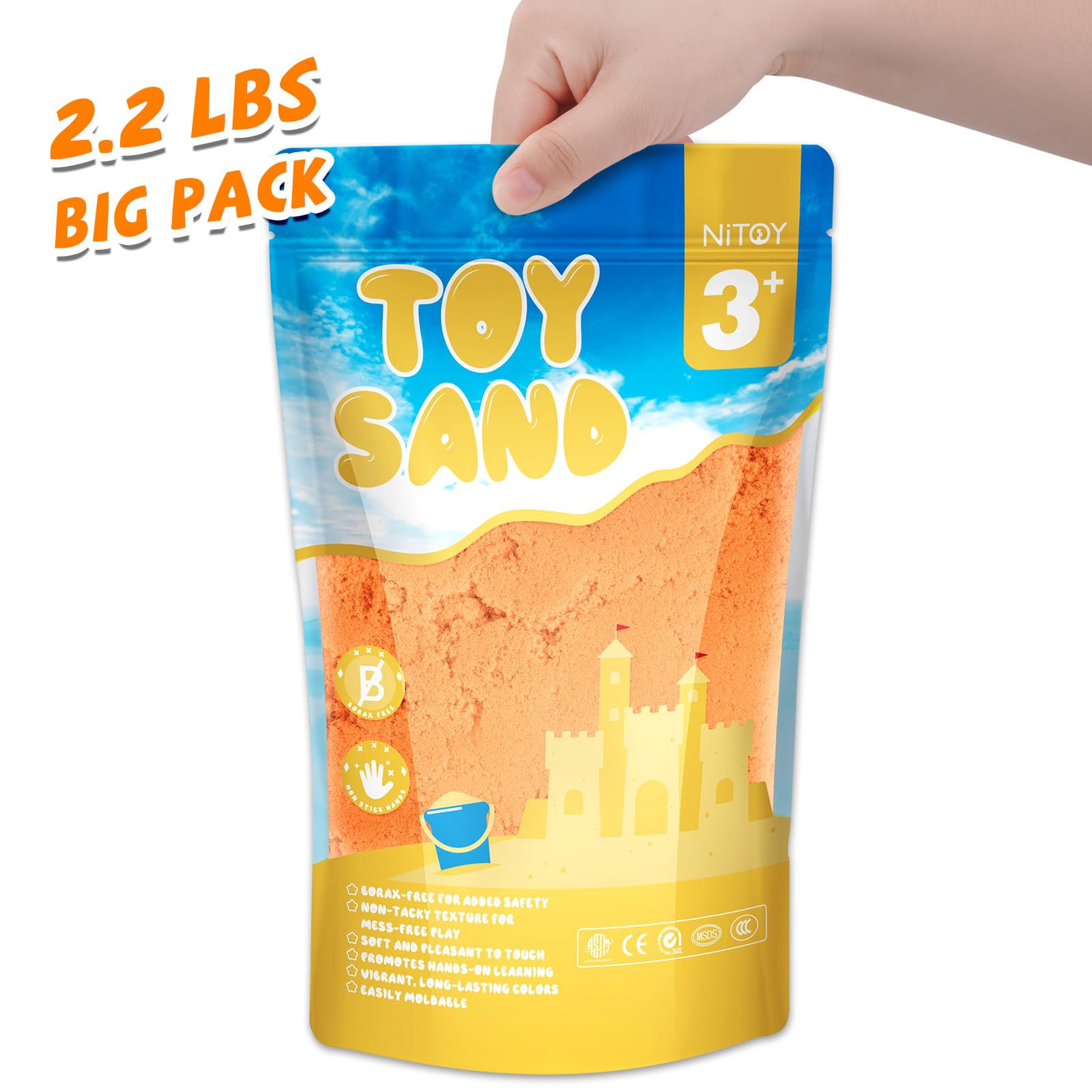NiToy 2.2Lbs/1kg Play Sand - Image 4
