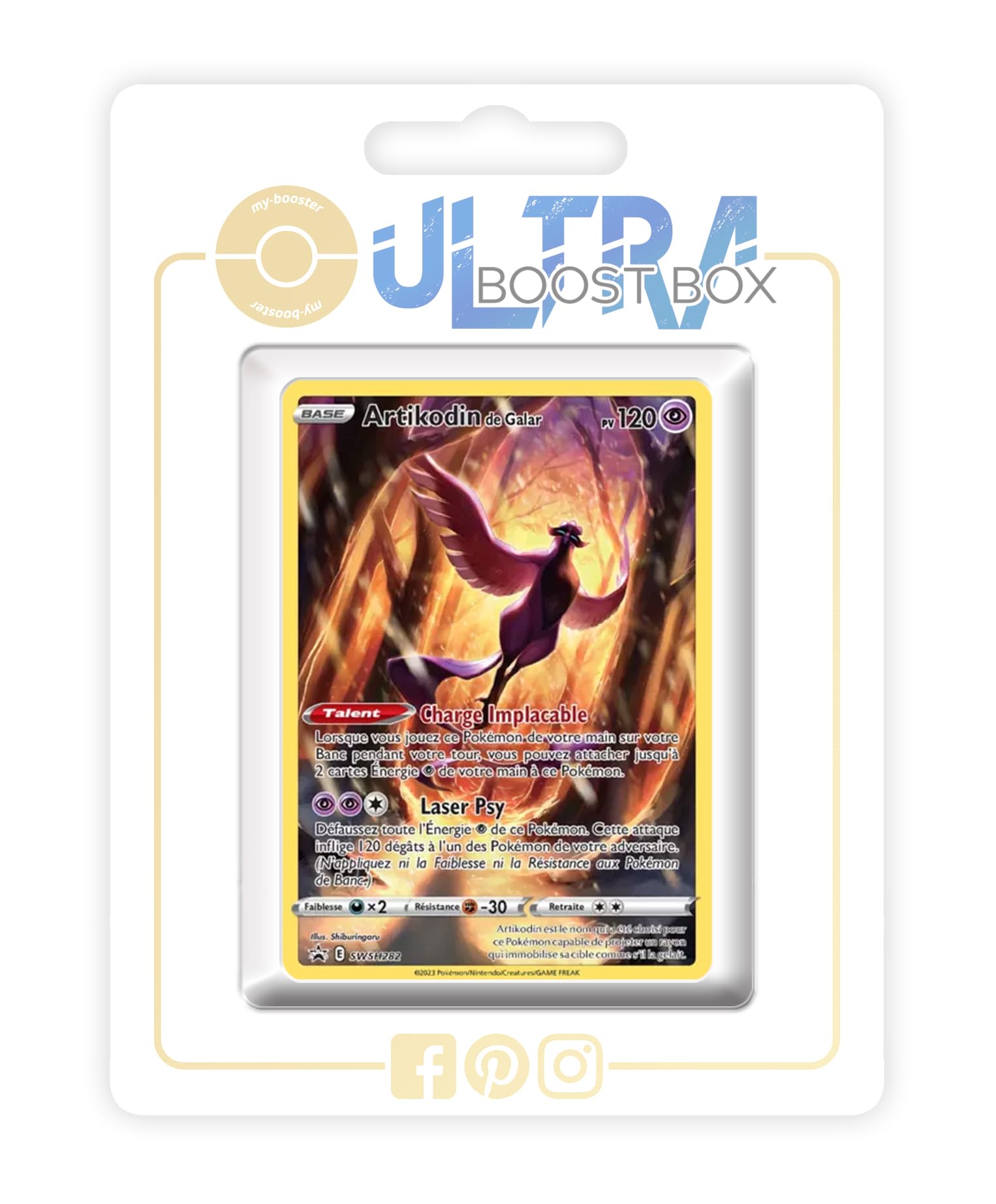 Articodin de Galar SWSH282 Alternative Pokémon Gallery - Ultraboost X Epée et Bouclier 12.5 Zénith Suprême - Coffret de 10 Cartes Pokémon Françaises