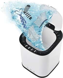 mewmewcat Máquina de lavar portátil para cuecas cuecas meia 2l capacidade mini máquina de lavar roupa turbina máquina de lavar para casa dormitório estudantes apartamento ao ar livre