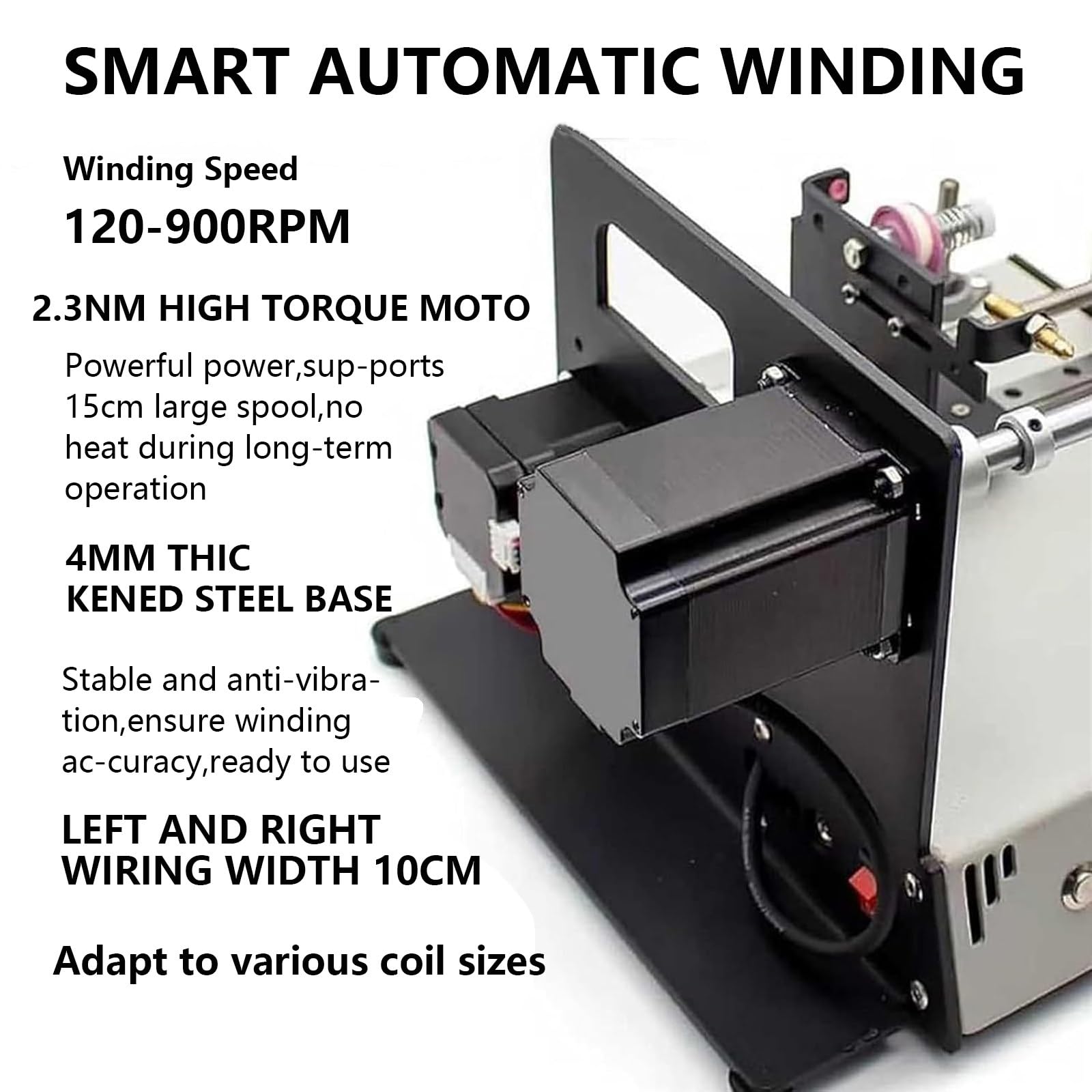 Máquina de bobinado de cables, ajustable y eficiente, bobinadora automática para líneas de pesca, hilos de seda, resolver desafíos de bobinado manual