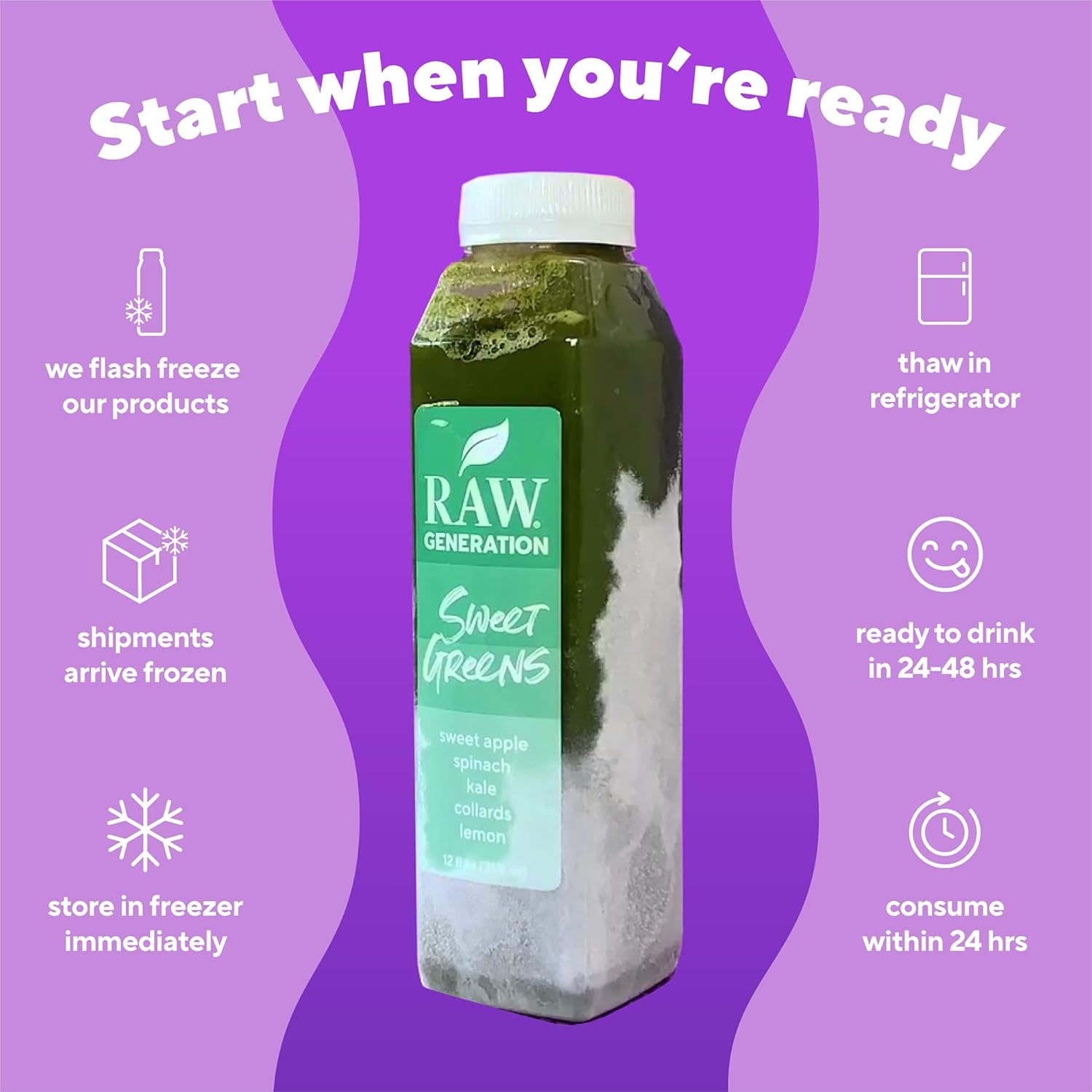 Morning Celery Juice Daily Health Drink by Raw Generation (18-Count)- Raw Cold-Pressed Celery Juice with a Drop of Lemon/Great for Gut Health & Boosting Energy/Best to Use Once Daily on Empty Stomach : Health & Household