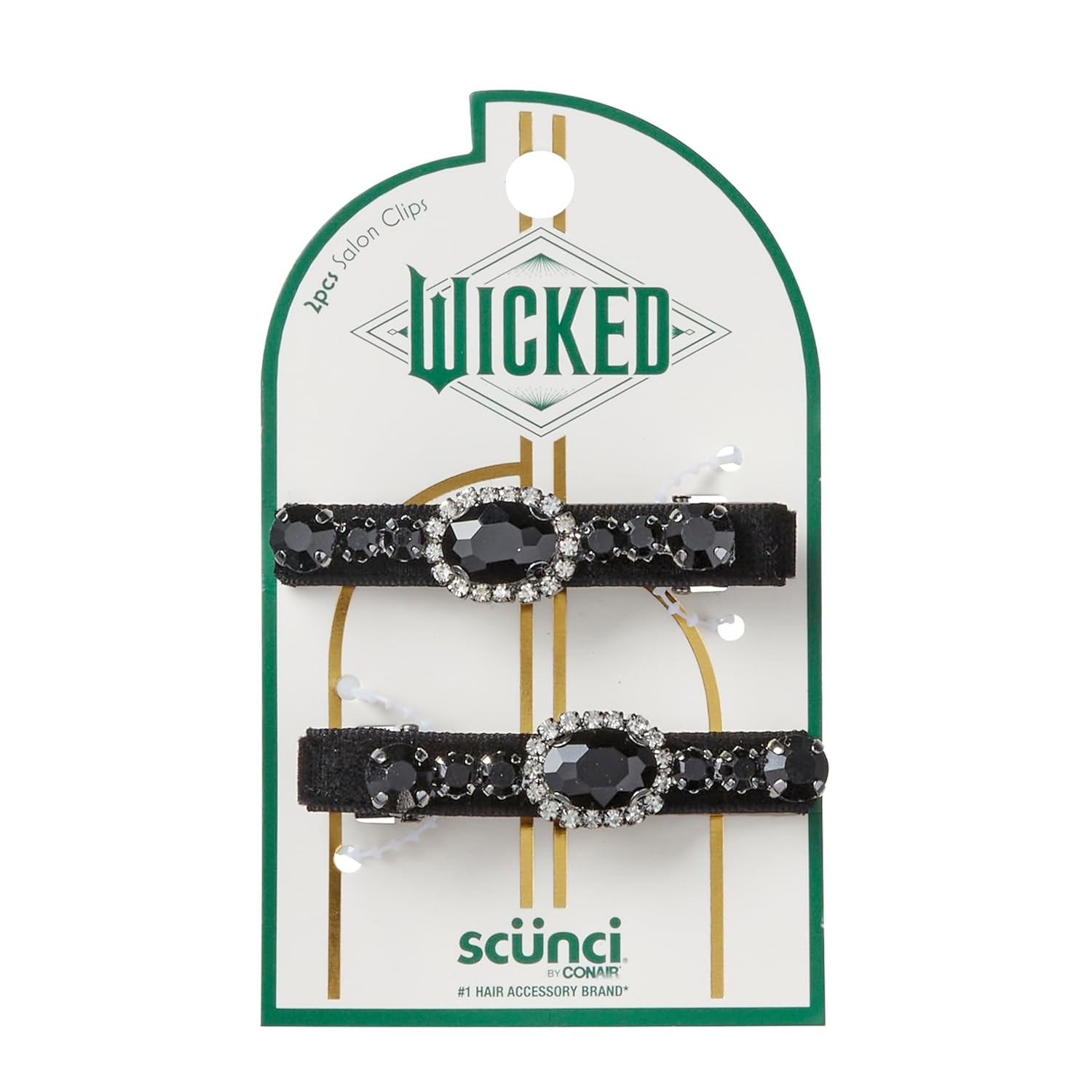 Amazon.com : Wicked Elphaba Rhinestone Salon Clips - hair clips - hair ...