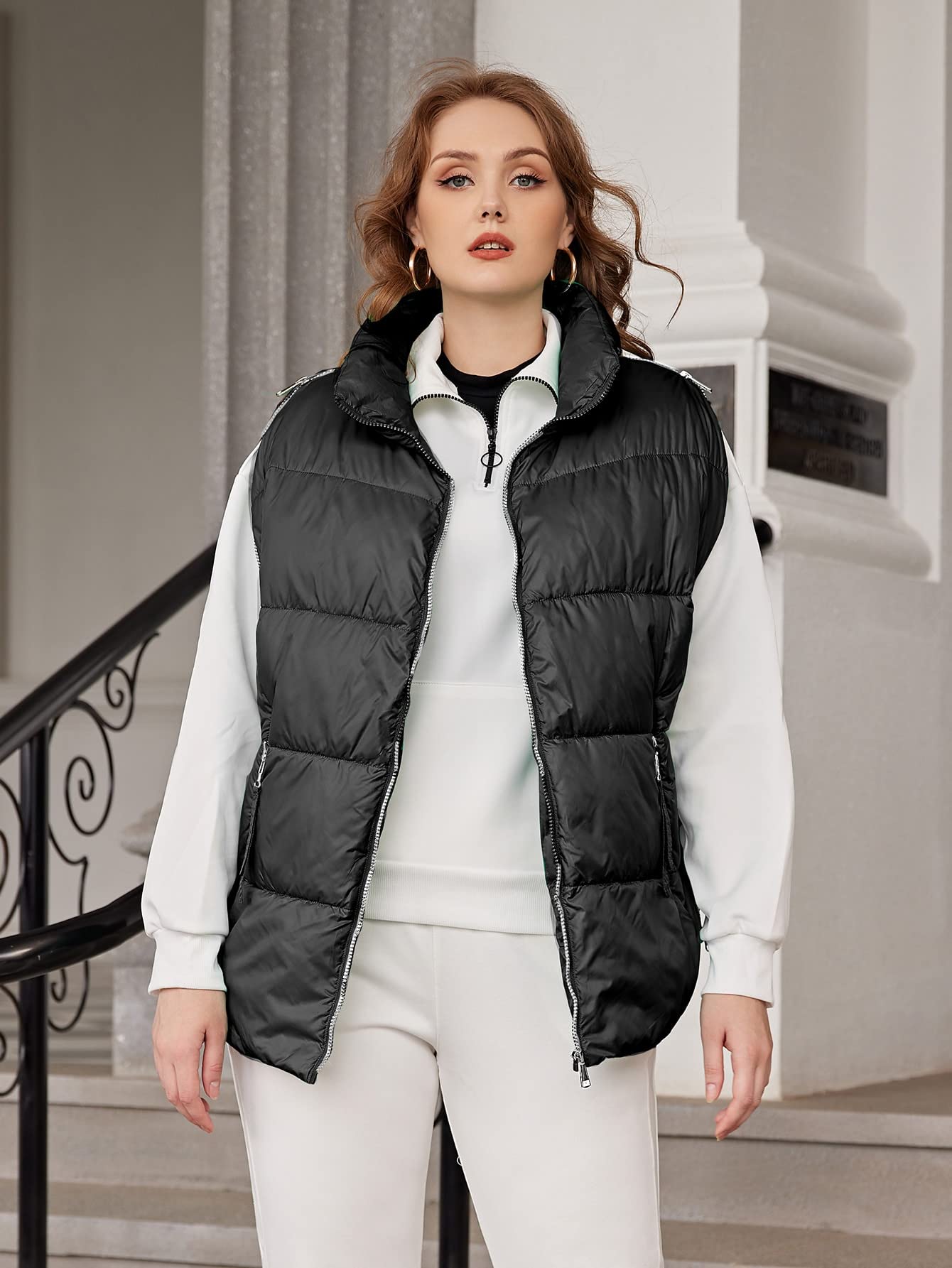 Amazon.com: OVEXA Women's Large Size Fashion Casual Winte Plus Zip