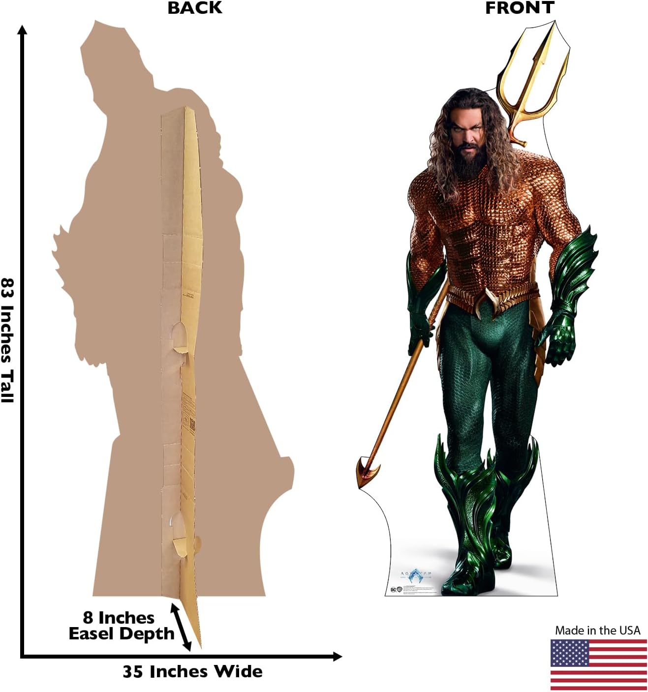 Cardboard People Aquaman Life Size Cardboard Cutout Standup - Aquaman and The Lost Kingdom (2023 Film)
