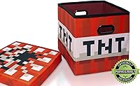 Vista 4 de MINECRAFT TNT - Cubo de almacenamiento organizador de bloques Bloque TNT de cubos de almacenamiento Cubos de organización Cubo cuadrado de 15