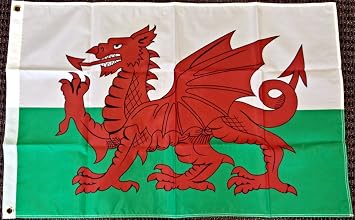 Perfectflags 3x5 Wales Flag Welsh Dragon Banner Cymru Pennant UK United Kingdom New