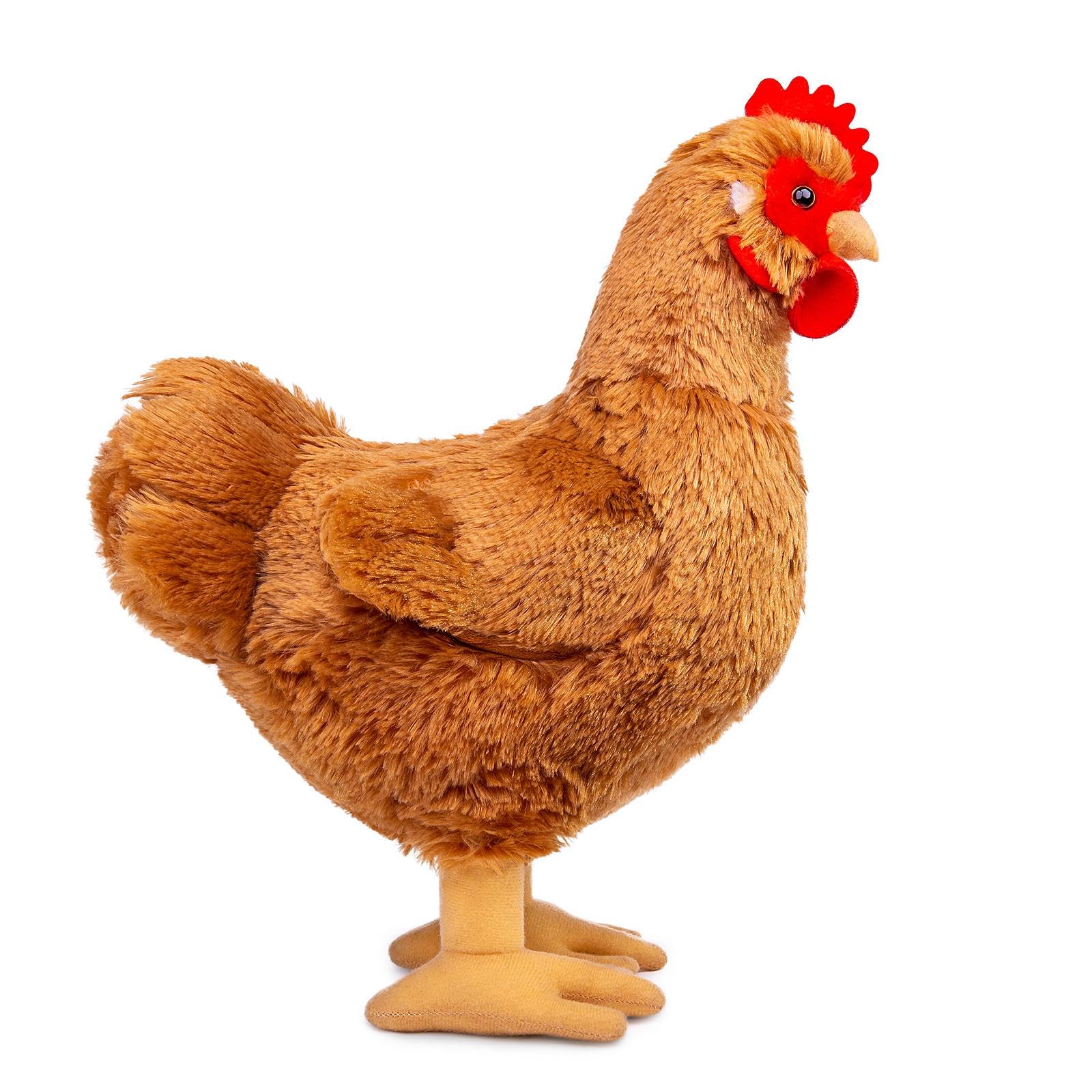 Cuddly Toy Chicken Super Soft Kissen Collectible Hen Stuffed Animal Funny Plush Toy Companions for Cuddling Napping & Home Decor Baby Children's Gift for Easter Christmas Girls Boys (30cm