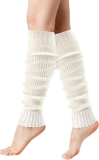Leg Warmers - Leg Warmers for Women/Girls, Fashion Knit Neon Leg Warmer for Women 80s Sports Party Yoga Accessories