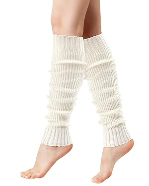 Leg Warmers - Leg Warmers for Women Girls Fashion Knit Neon Leg Warmer for Women 80s Sports Party