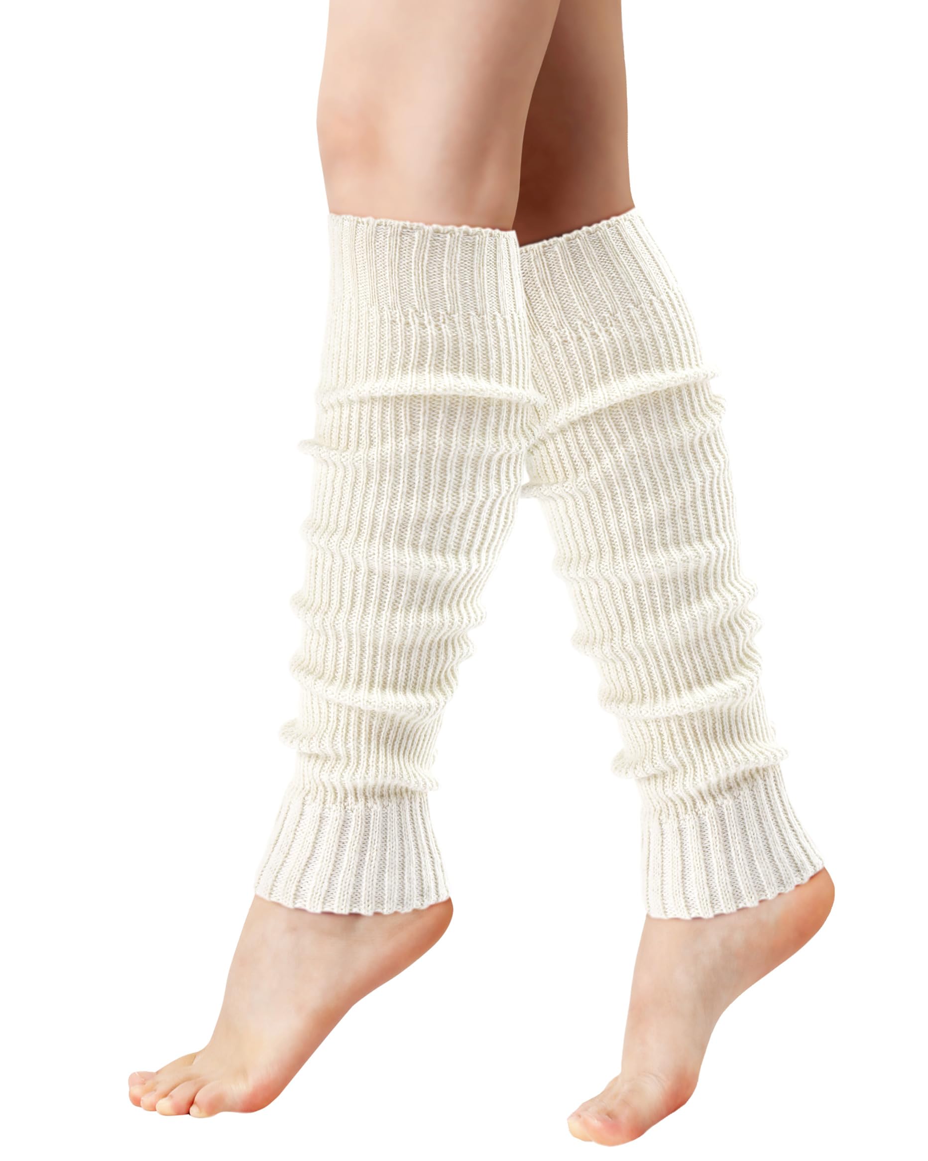 Leg Warmers - Leg Warmers for Women Girls Fashion Knit Neon Leg Warmer for Women 80s Sports Party