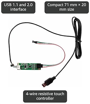 VSDISPLAY Resistive LCD Touch Panel Controller (4-Wire USB kit)