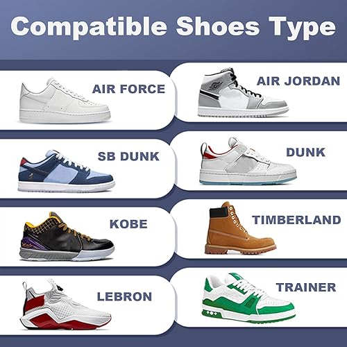 Miniatura 2 de YAUNLEL 6 pares de protectores antiarrugas para zapatos de la Fuerza Aérea, zapatos deportivos y zapatos casuales, protectores de arrugas en los