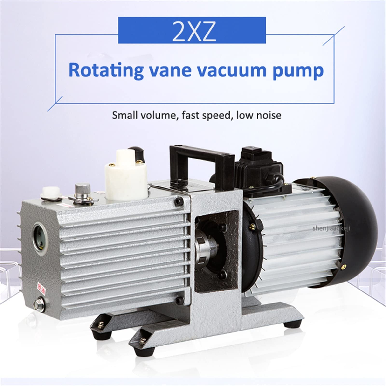 Pompa Perystaltyczna, 1400rpm Obrotowa Łopatkowa Pompa Próżniowa Dwustopniowe Laboratorium 2XZ-2 Małe Pompowanie Szeroko Stosowane Wizualny Miernik Oleju 370W 1 Sztuk