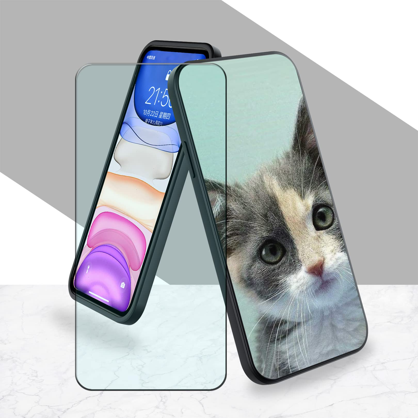 Cover Ulefone Note 6P In TPU Nero + Pellicola In Vetro Temperato 9H (Protezione Completa, 2 In 1) - 2