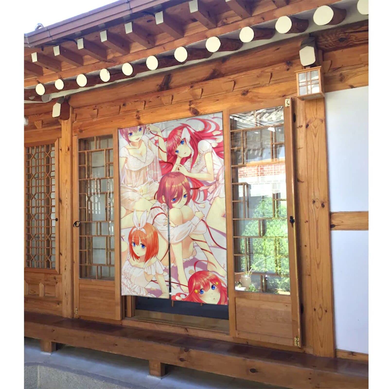 Amazon｜のれん 五等分の花嫁 暖簾 目隠し カーテン ロング間仕切り
