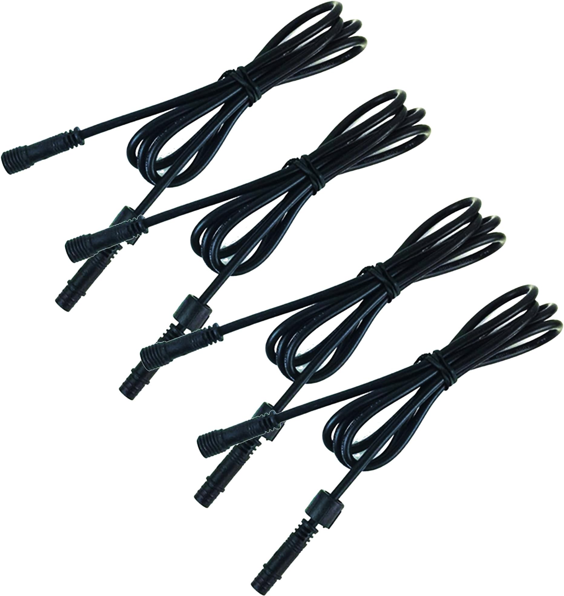 Cord, 2Pins with Waterproof Male and Female Connector, Copper Core Wire,Lighting Accessories Fittings for LED Lights,4 Pack (Extension Cord)