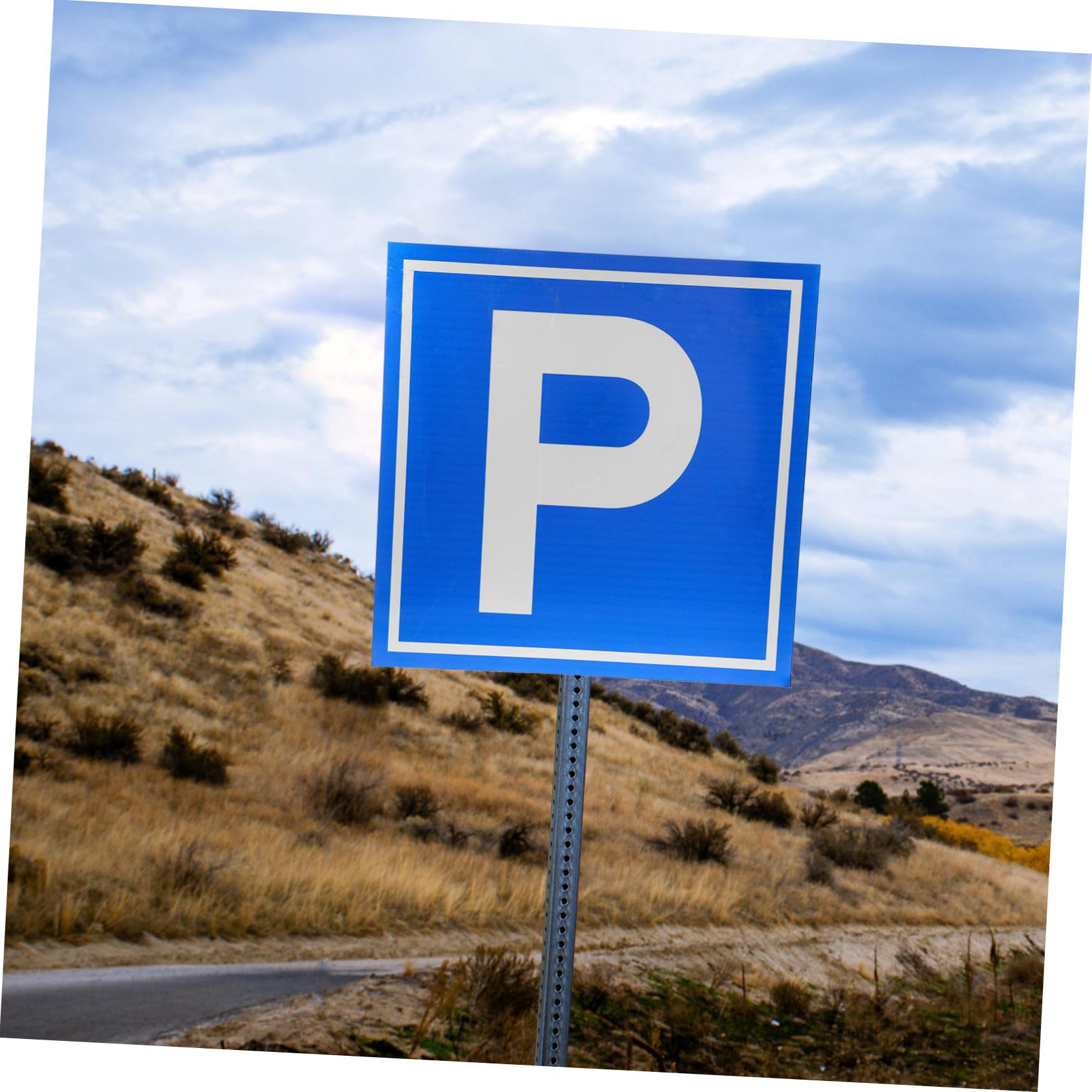 Zerodeko Cartello Parcheggio Simbolo p in Alluminio Segnaletica Stradale Per Sicurezza e Visibilità Per Parcheggi