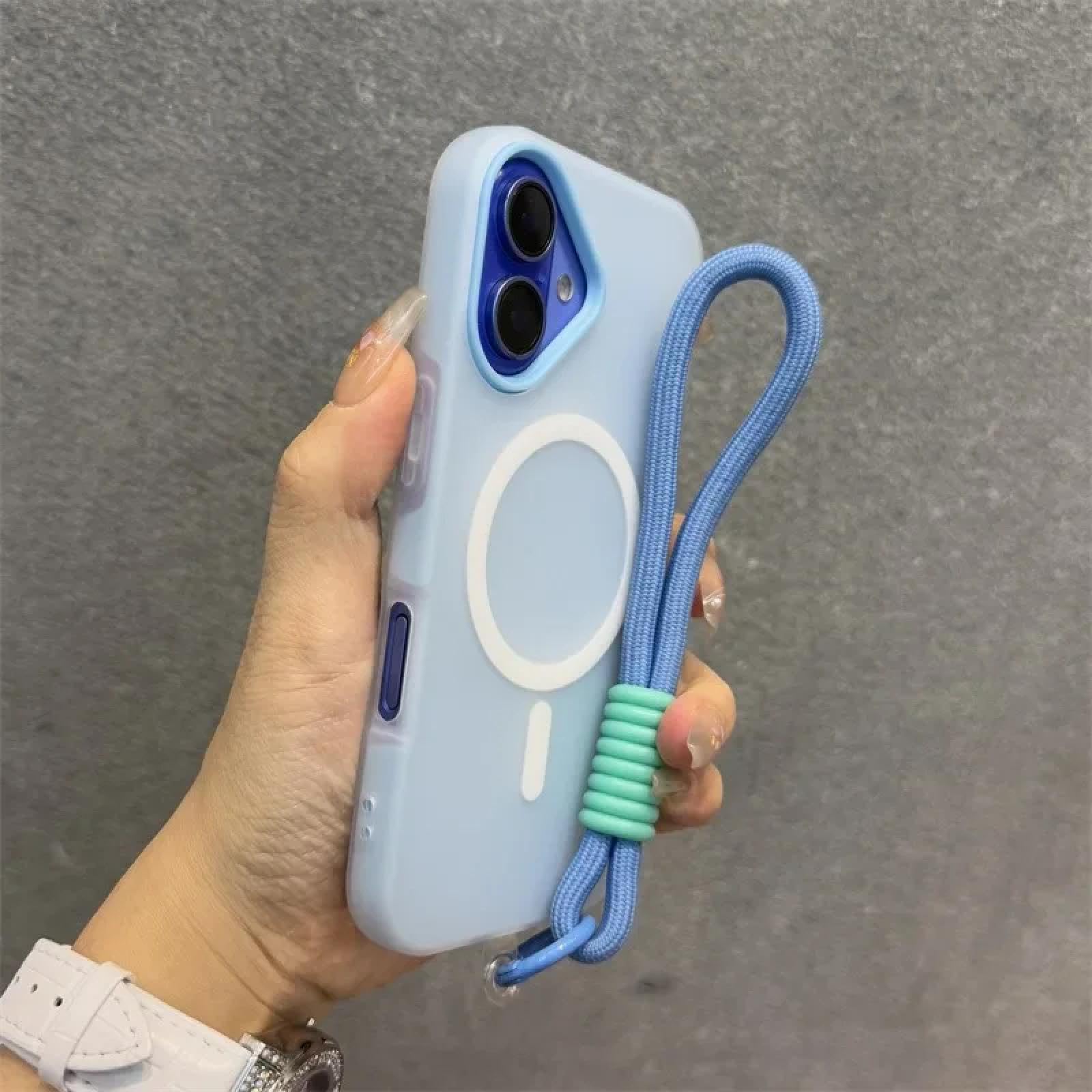 Coque silicone avec cordon iPhone 12 Pro pour garder les mains libres - 6