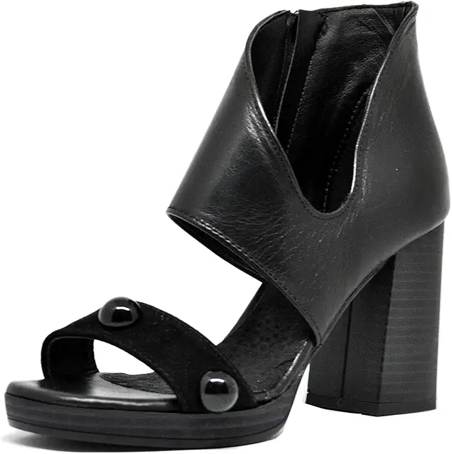 Sandali Gabbia in Vera Pelle Made in Italy con Tacco 9 cm - Art. 1936