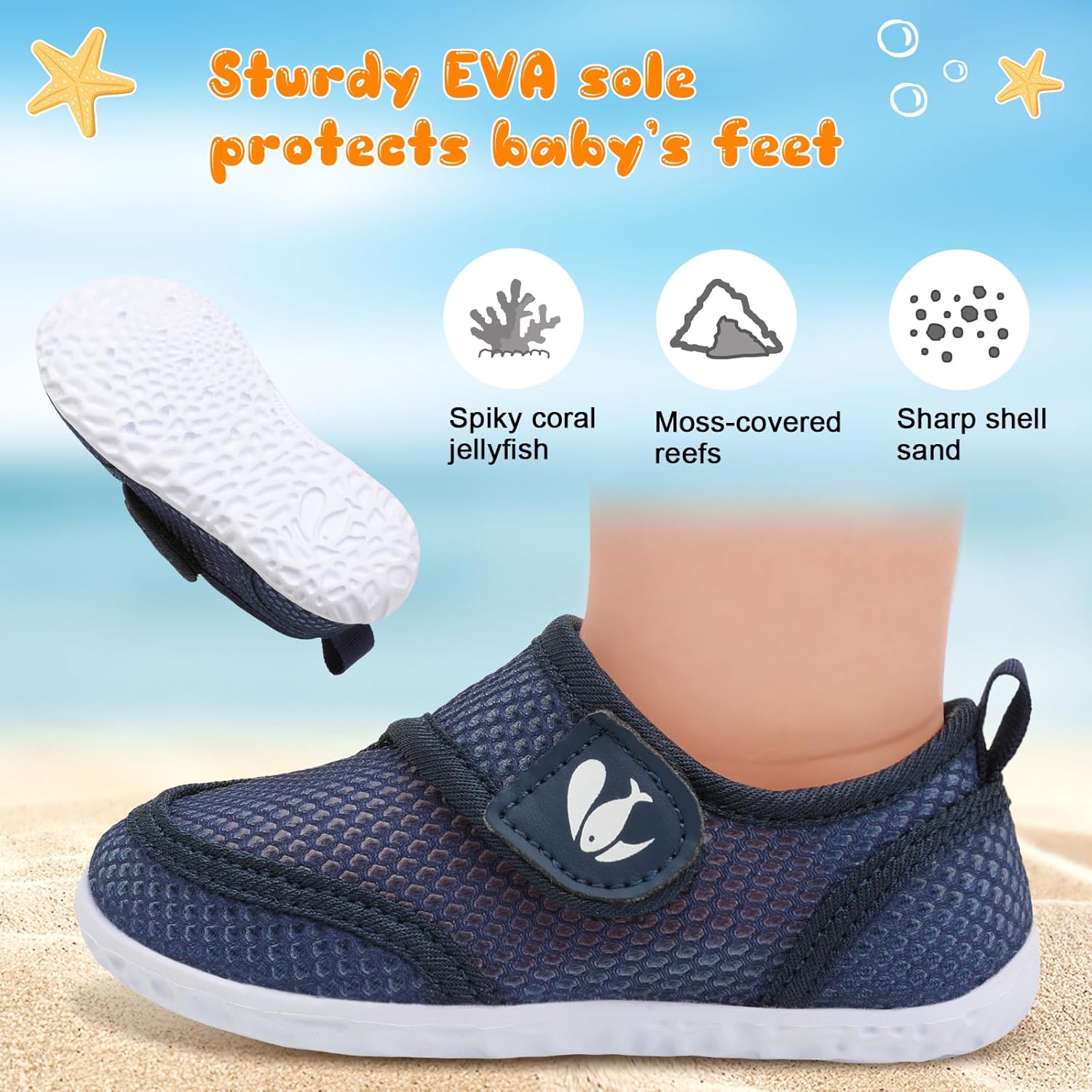 FEETCITY Toddler Water Shoes Boys Girls Swim Shoes Quick Dry Kids Aqua Socks Barefoot for Beach Swimming Pool - Image 3