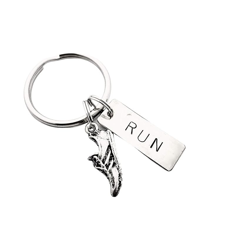 RUN RUNNER Large Pendant Key Chain Running Shoe Charm and