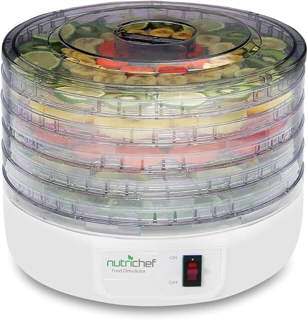 Electric Food Dehydrator Machine, Professional Multi-Tier Kitchen Food Appliances, Meat or Beef Jerky Maker, Fruits and Ve...