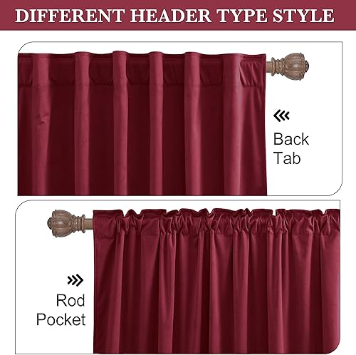 Miniatura 125 de RYB HOME - Cortinas de terciopelo beige, cortinas decorativas resistentes con pestaña trasera, cubierta de privacidad para oscurecer habitación