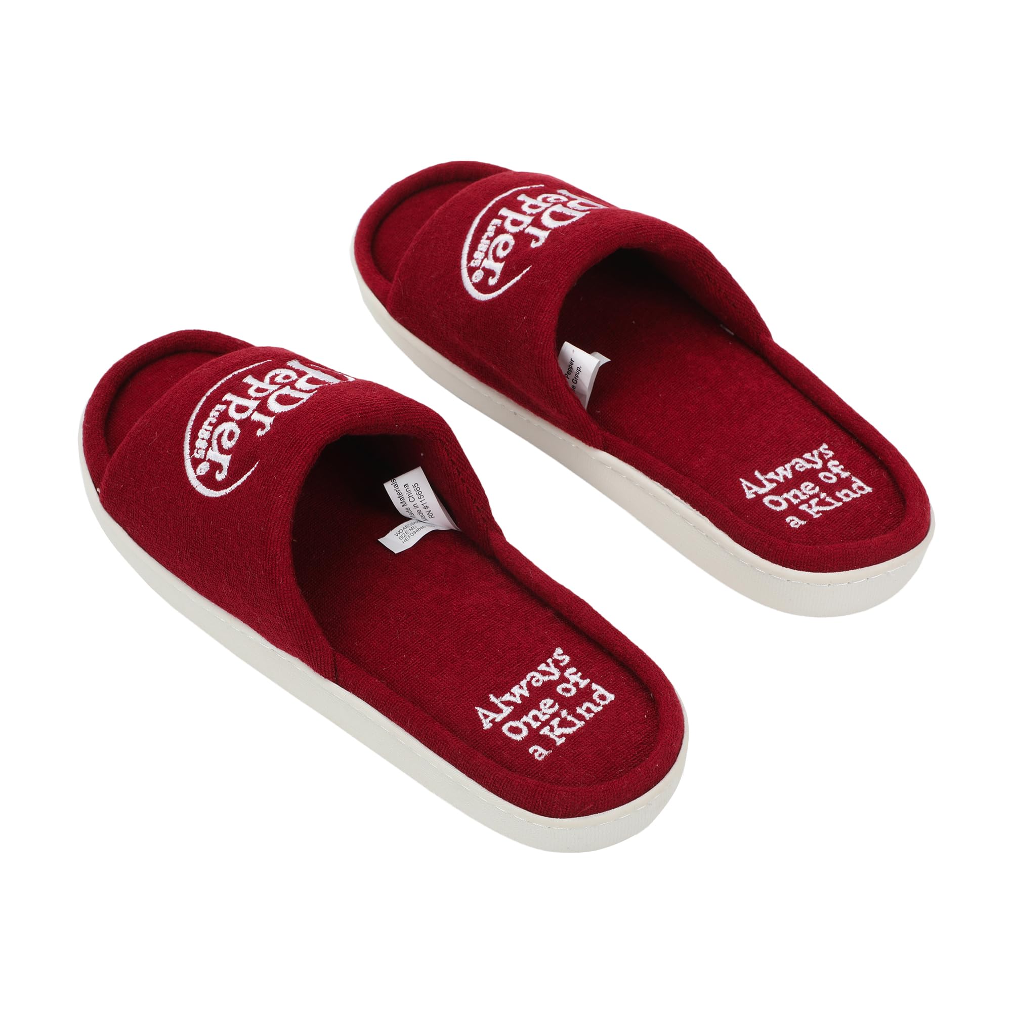 Packed Party Dr Pepper Always One Of A Kind Men's Red Slide Slippers -Small