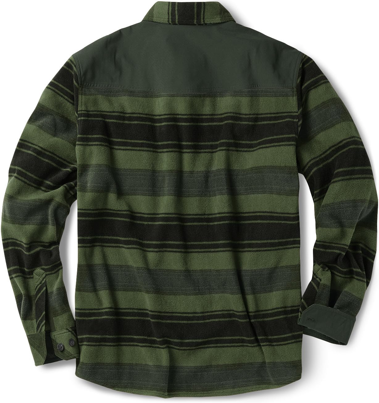 CQR Men's Long Sleeve Heavyweight Fleece Shirts, Plaid Button Up Shirt, Warm Outdoor Casual Shirt with Pockets - Image 9